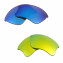 HKUCO Blue+24K Gold Polarized Replacement Lenses for Oakley Flak Jacket XLJ Sunglasses